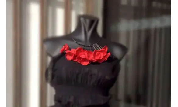 Collier CHANIA CHIC Coquelicots